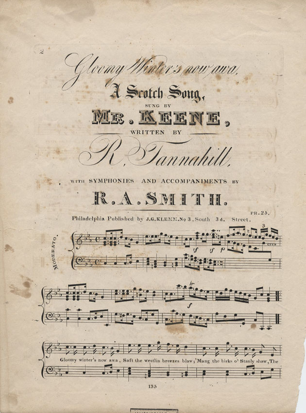 About this Collection, Early American Sheet Music, Digital Collections